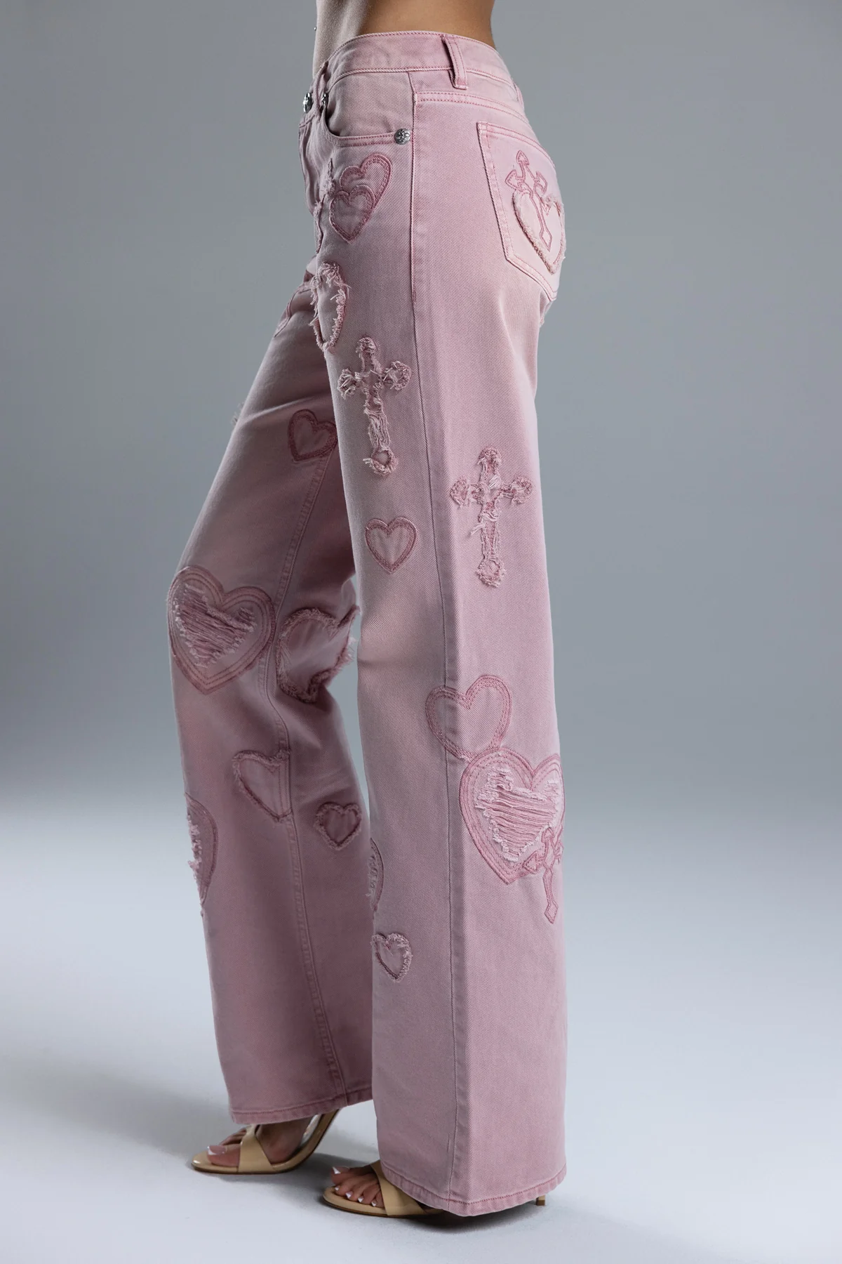 Aryanna Heart Cross Slim Wide - Image 3