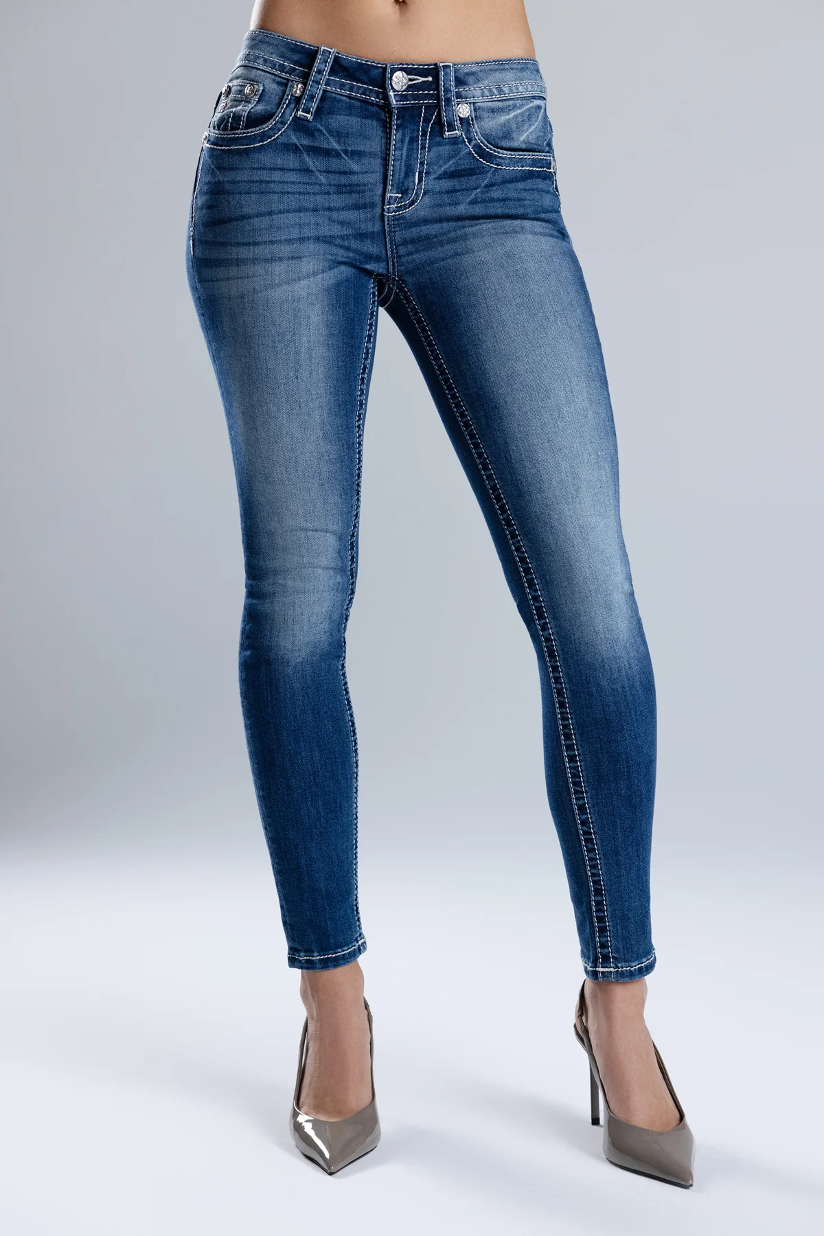 Azrael Cross Skinny Jeans - Image 3