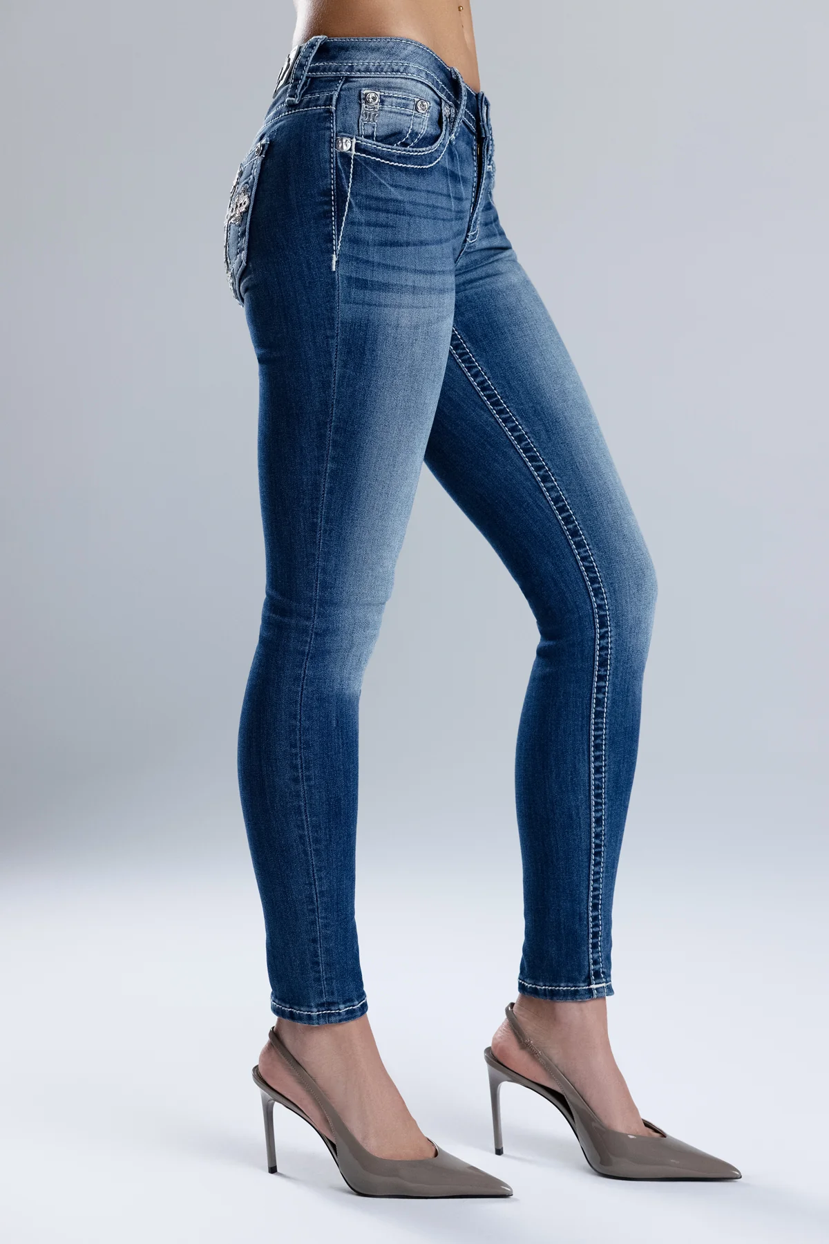 Azrael Cross Skinny Jeans - Image 4