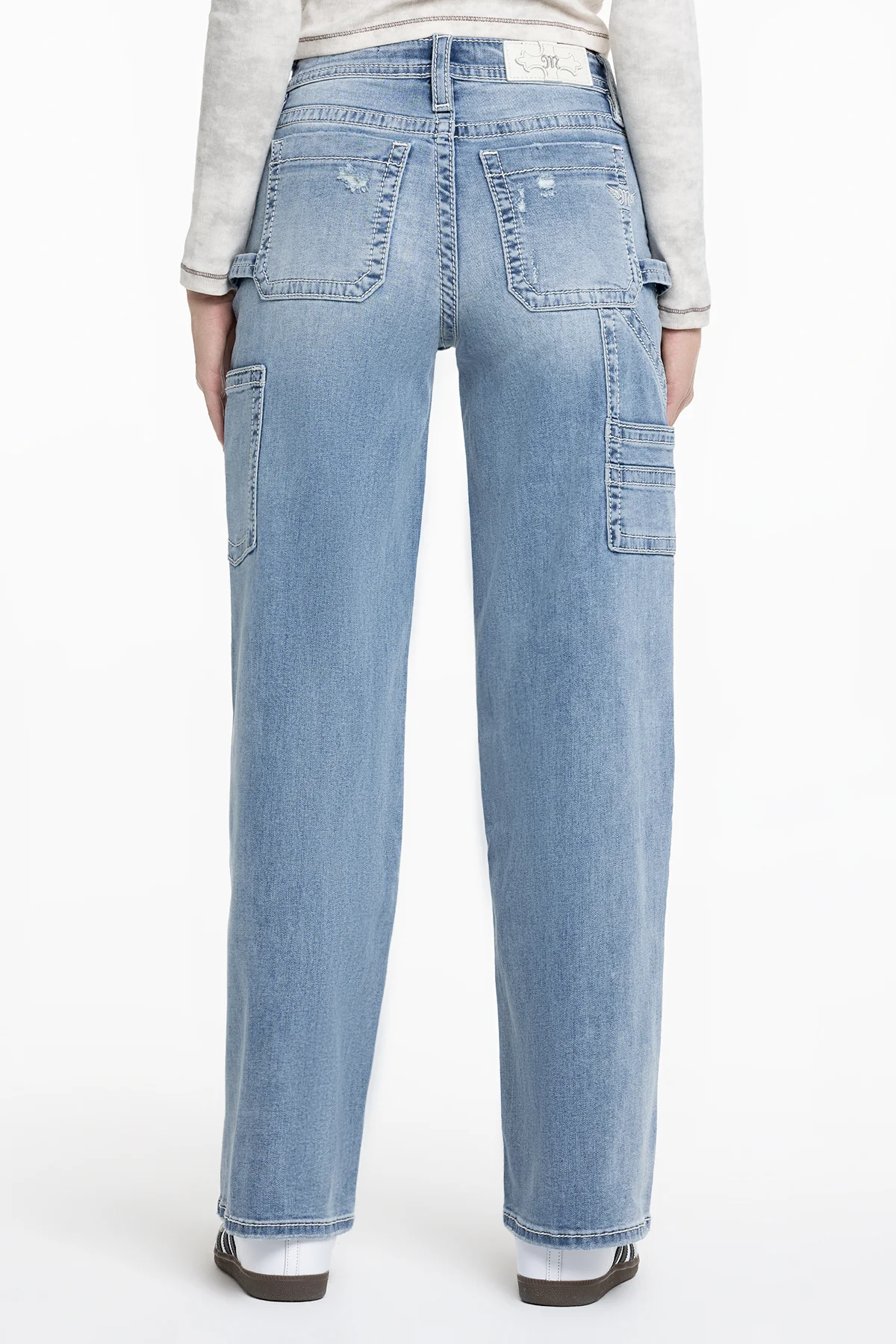 Callie Cargo Wide Leg Jeans - Image 5