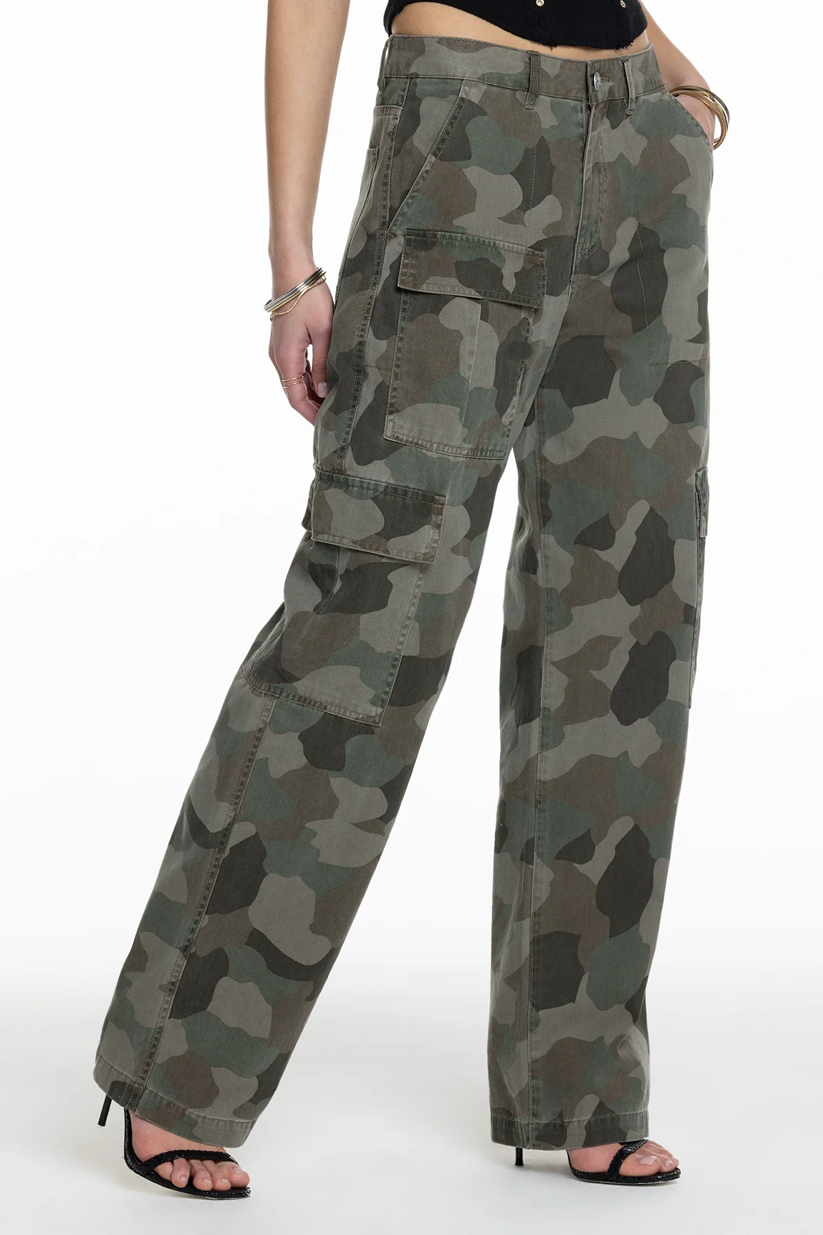 Chase Camo Baggy Wide Cargos - Image 4