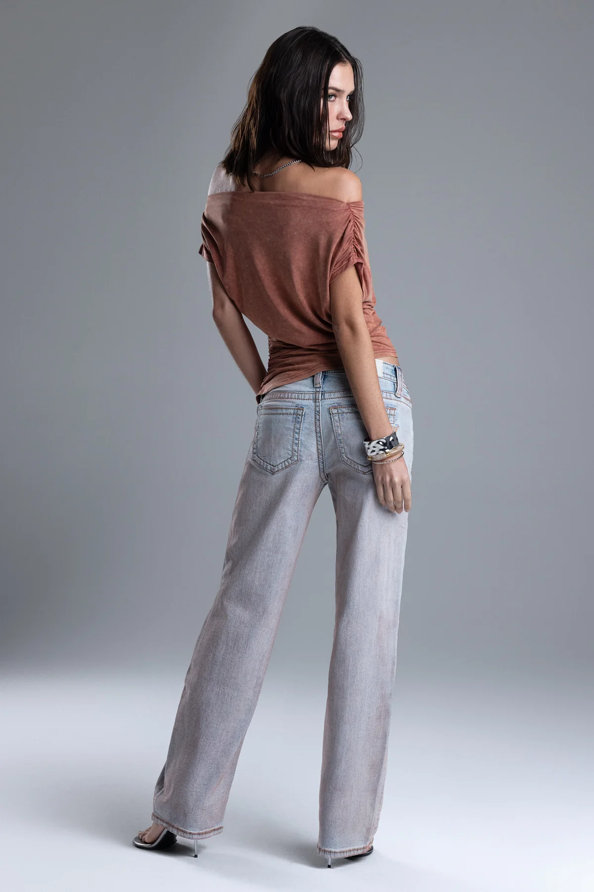 Scarlett Low Rise Slim Wide Jeans - Image 5