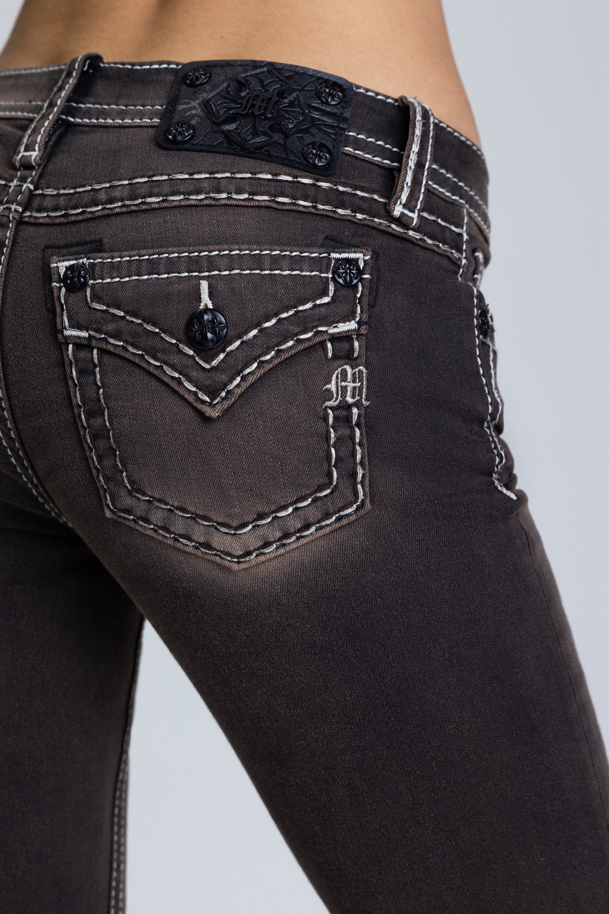 Sevryn Stitched Bootcut Jeans - Image 8