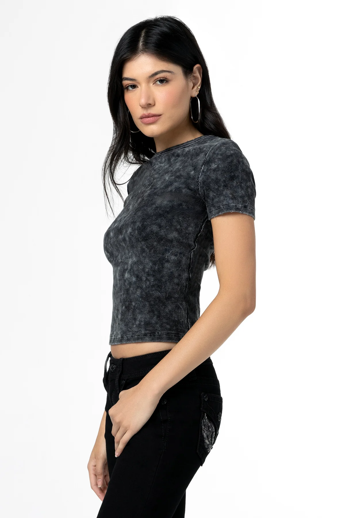 Subtle Wash Longline Tee - Image 7